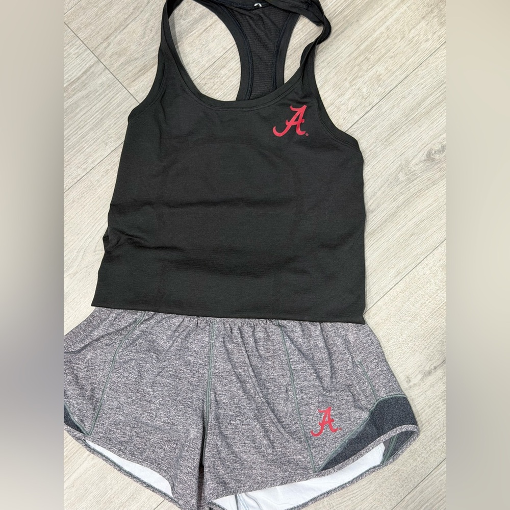 Lululemon Alabama College Tank and Shorts Set
